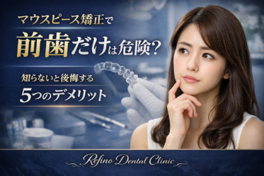 マウスピース矯正 前歯 デメリット